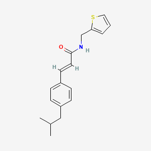 (E)-3-(4-isobutylphenyl)-N-(2-thienylmethyl)-2-propenamide