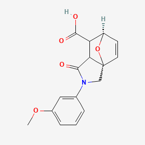 (3aS,6R)-2-(3-methoxyphenyl)-1-oxo-1,2,3,6,7,7a-hexahydro-3a,6-epoxyisoindole-7-carboxylic acid