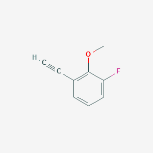 molecular formula C9H7FO B2628510 1-Ethynyl-3-fluoro-2-methoxy-benzene CAS No. 1174572-35-0