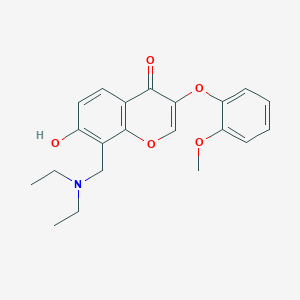 8-(Diethylaminomethyl)-7-hydroxy-3-(2-methoxyphenoxy)chromen-4-one
