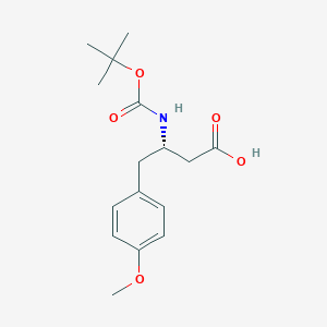 molecular formula C16H23NO5 B2628517 Boc-(S)-3-Amino-4-(4-methoxy-phenyl)-butyric acid CAS No. 126800-59-7