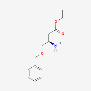 Ethyl (3R)-3-amino-4-phenylmethoxybutanoate