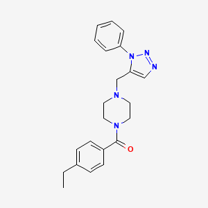 1-(4-ethylbenzoyl)-4-[(1-phenyl-1H-1,2,3-triazol-5-yl)methyl]piperazine