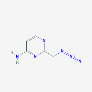 molecular formula C5H6N6 B2628530 2-(Azidomethyl)pyrimidin-4-amine CAS No. 1803594-99-1