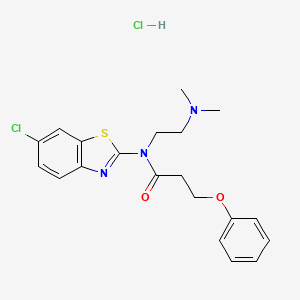 N-(6-chlorobenzo[d]thiazol-2-yl)-N-(2-(dimethylamino)ethyl)-3-phenoxypropanamide hydrochloride