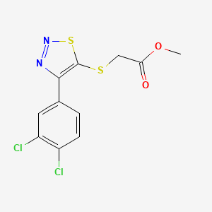 Methyl 2-{[4-(3,4-dichlorophenyl)-1,2,3-thiadiazol-5-yl]sulfanyl}acetate