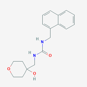 1-((4-hydroxytetrahydro-2H-pyran-4-yl)methyl)-3-(naphthalen-1-ylmethyl)urea