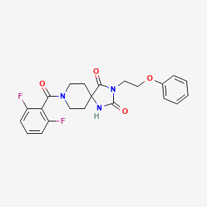 8-(2,6-Difluorobenzoyl)-3-(2-phenoxyethyl)-1,3,8-triazaspiro[4.5]decane-2,4-dione