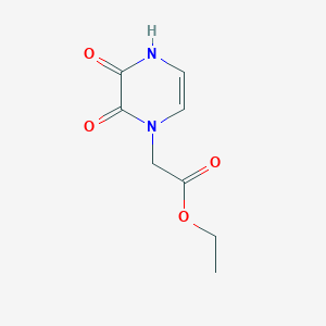molecular formula C8H10N2O4 B2628591 Ethyl 2-(3-hydroxy-2-oxopyrazin-1(2H)-yl)acetate CAS No. 312904-87-3