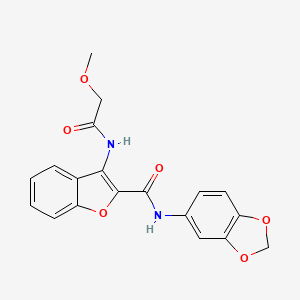 N-(1,3-benzodioxol-5-yl)-3-[(2-methoxy-1-oxoethyl)amino]-2-benzofurancarboxamide