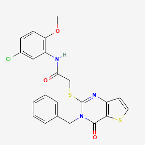 2-({3-benzyl-4-oxo-3H,4H-thieno[3,2-d]pyrimidin-2-yl}sulfanyl)-N-(5-chloro-2-methoxyphenyl)acetamide
