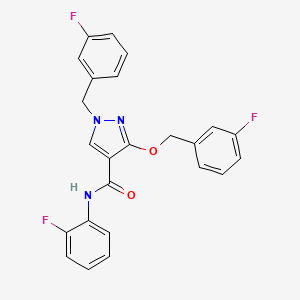 1-(3-fluorobenzyl)-3-((3-fluorobenzyl)oxy)-N-(2-fluorophenyl)-1H-pyrazole-4-carboxamide