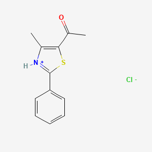 5-Acetyl-4-methyl-2-phenyl-1,3-thiazol-3-ium chloride