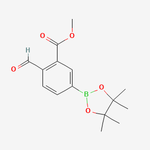 Methyl 2-formyl-5-(tetramethyl-1,3,2-dioxaborolan-2-yl)benzoate