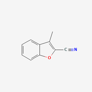 molecular formula C10H7NO B2628644 3-Methylbenzofuran-2-carbonitrile CAS No. 2076-42-8