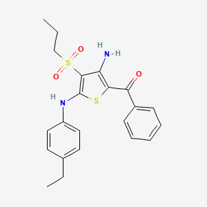 [3-Amino-5-[(4-ethylphenyl)amino]-4-(propylsulfonyl)thien-2-yl](phenyl)methanone