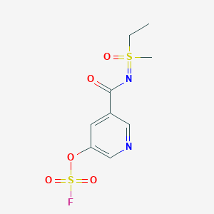 3-[(Ethyl-methyl-oxo-lambda6-sulfanylidene)carbamoyl]-5-fluorosulfonyloxypyridine