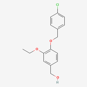{4-[(4-Chlorobenzyl)oxy]-3-ethoxyphenyl}methanol