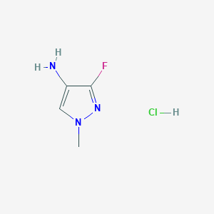 3-Fluoro-1-methylpyrazol-4-amine;hydrochloride