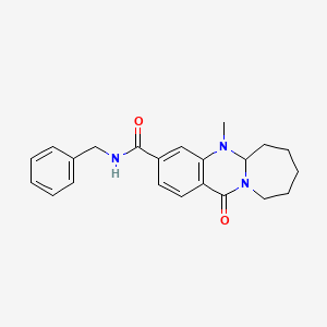 N-benzyl-5-methyl-12-oxo-5,5a,6,7,8,9,10,12-octahydroazepino[2,1-b]quinazoline-3-carboxamide