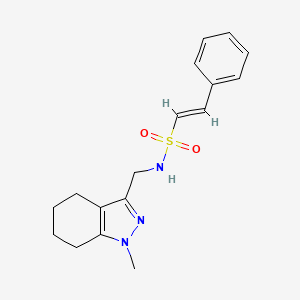 (E)-N-((1-methyl-4,5,6,7-tetrahydro-1H-indazol-3-yl)methyl)-2-phenylethenesulfonamide