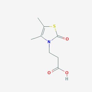 molecular formula C8H11NO3S B2628695 3-(4,5-Dimethyl-2-oxo-2,3-dihydro-1,3-thiazol-3-yl)propanoic acid CAS No. 926214-43-9