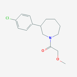 molecular formula C15H20ClNO2 B2628700 1-(3-(4-Chlorophenyl)azepan-1-yl)-2-methoxyethanone CAS No. 1797726-58-9