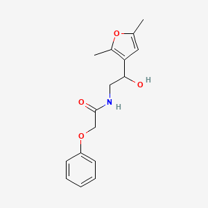 molecular formula C16H19NO4 B2628726 N-[2-(2,5-dimethylfuran-3-yl)-2-hydroxyethyl]-2-phenoxyacetamide CAS No. 2320608-39-5