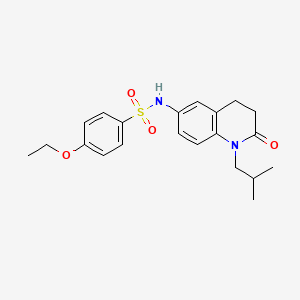 4-ethoxy-N~1~-(1-isobutyl-2-oxo-1,2,3,4-tetrahydro-6-quinolinyl)-1-benzenesulfonamide