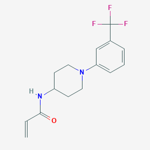 N-[1-[3-(Trifluoromethyl)phenyl]piperidin-4-yl]prop-2-enamide