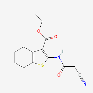 Ethyl 2-[(cyanoacetyl)amino]-4,5,6,7-tetrahydro-1-benzothiophene-3-carboxylate