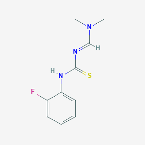 molecular formula C10H12FN3S B2628742 N-[(dimethylamino)methylene]-N'-(2-fluorophenyl)thiourea CAS No. 477851-99-3