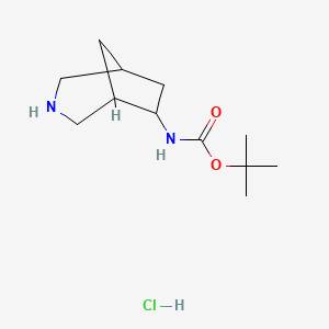 Tert-butyl N-(3-azabicyclo[3.2.1]octan-6-yl)carbamate;hydrochloride