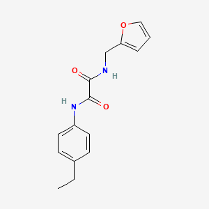 molecular formula C15H16N2O3 B2628773 N'-(4-ethylphenyl)-N-[(furan-2-yl)methyl]ethanediamide CAS No. 332065-21-1