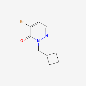 molecular formula C9H11BrN2O B2628788 4-Bromo-2-(cyclobutylmethyl)pyridazin-3(2H)-one CAS No. 1935492-56-0