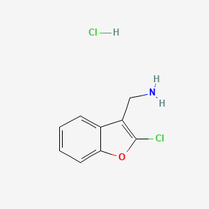(2-Chloro-1-benzofuran-3-yl)methanamine hydrochloride