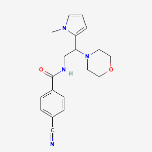 4-cyano-N-(2-(1-methyl-1H-pyrrol-2-yl)-2-morpholinoethyl)benzamide