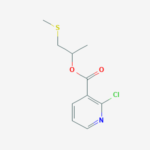 molecular formula C10H12ClNO2S B2628862 1-(Methylsulfanyl)propan-2-yl 2-chloropyridine-3-carboxylate CAS No. 1394661-29-0
