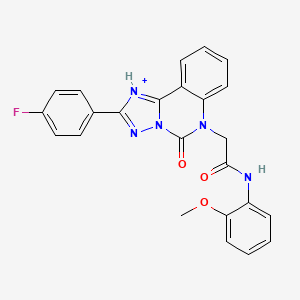 molecular formula C24H18FN5O3 B2628864 2-[2-(4-fluorophenyl)-5-oxo-5H,6H-[1,2,4]triazolo[1,5-c]quinazolin-6-yl]-N-(2-methoxyphenyl)acetamide CAS No. 2380177-26-2