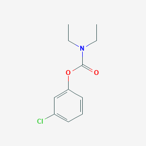 molecular formula C11H14ClNO2 B2628866 3-Chlorophenyl diethylcarbamate CAS No. 159390-33-7