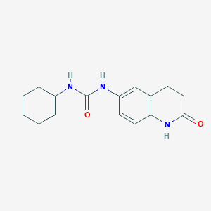 molecular formula C16H21N3O2 B2628913 1-Cyclohexyl-3-(2-oxo-1,2,3,4-tetrahydroquinolin-6-yl)urea CAS No. 1170071-54-1