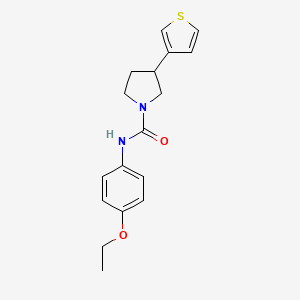 molecular formula C17H20N2O2S B2628927 N-(4-ethoxyphenyl)-3-(thiophen-3-yl)pyrrolidine-1-carboxamide CAS No. 2185591-16-4