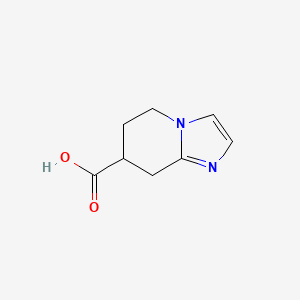 molecular formula C8H10N2O2 B2628984 5,6,7,8-Tetrahydroimidazo[1,2-a]pyridine-7-carboxylic acid CAS No. 793646-50-1