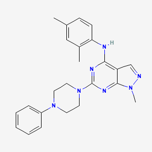 N-(2,4-dimethylphenyl)-1-methyl-6-(4-phenylpiperazin-1-yl)-1H-pyrazolo[3,4-d]pyrimidin-4-amine