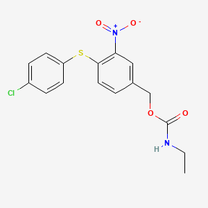 4-[(4-chlorophenyl)sulfanyl]-3-nitrobenzyl N-ethylcarbamate