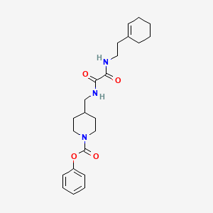 molecular formula C23H31N3O4 B2629082 phenyl 4-[({[2-(cyclohex-1-en-1-yl)ethyl]carbamoyl}formamido)methyl]piperidine-1-carboxylate CAS No. 1234992-93-8