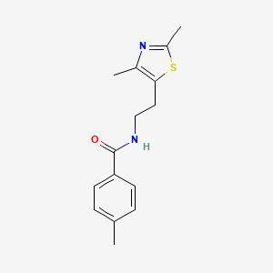 molecular formula C15H18N2OS B2629092 N-[2-(2,4-dimethyl-1,3-thiazol-5-yl)ethyl]-4-methylbenzamide CAS No. 873010-78-7