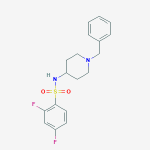 molecular formula C18H20F2N2O2S B262913 N-(1-benzyl-4-piperidinyl)-2,4-difluorobenzenesulfonamide 
