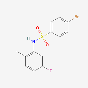 B2629249 4-bromo-N-(5-fluoro-2-methylphenyl)benzenesulfonamide CAS No. 885396-64-5