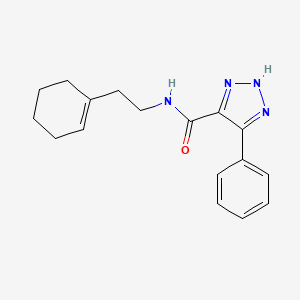 N-(2-cyclohex-1-en-1-ylethyl)-4-phenyl-1H-1,2,3-triazole-5-carboxamide